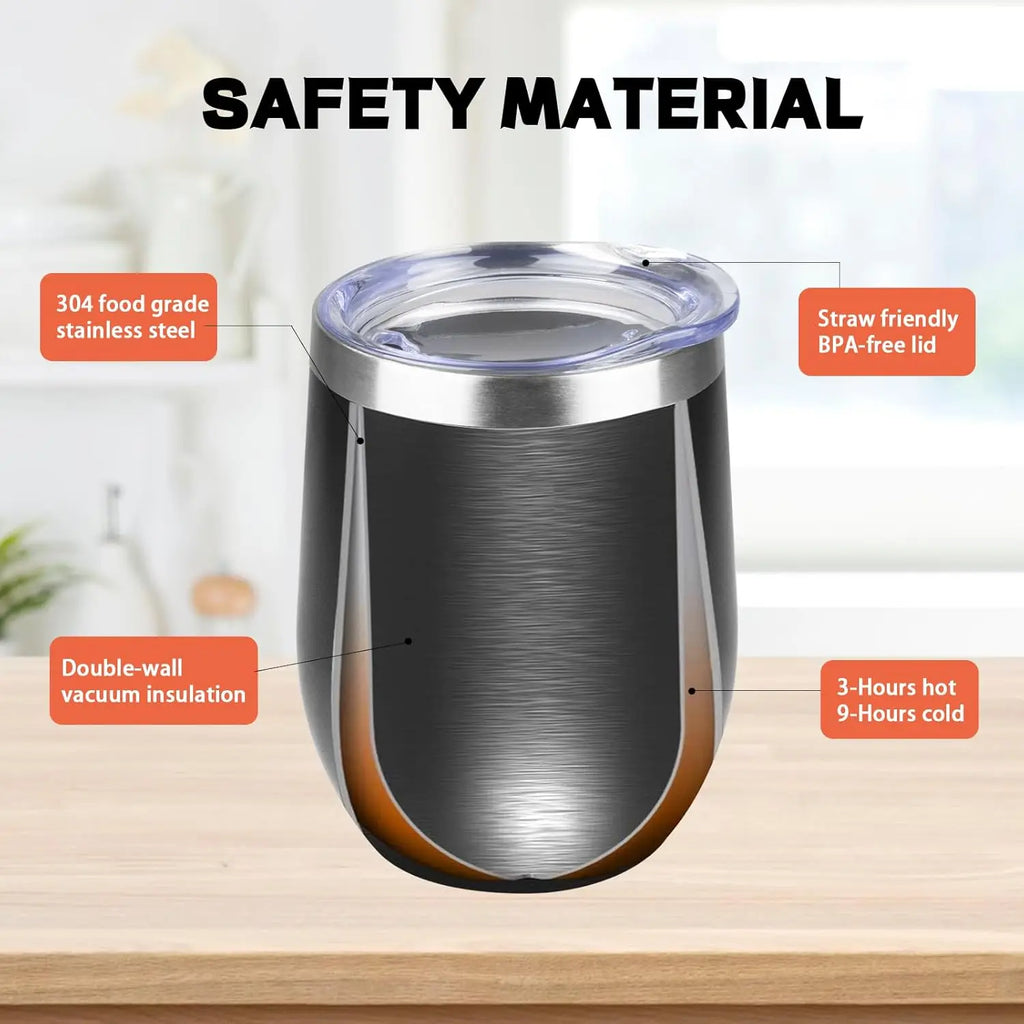 Copo Térmico Sem Haste 12oz — Elegância que Mantém a Temperatura Perfeita