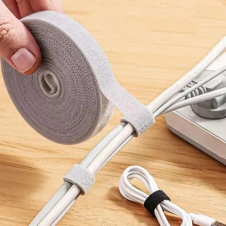 1/5M Organizador de Cabos com Fita Enroladora